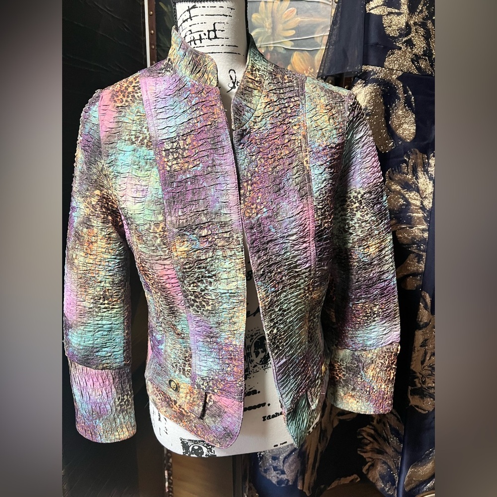 Multi color Boho Chic jacket size 10